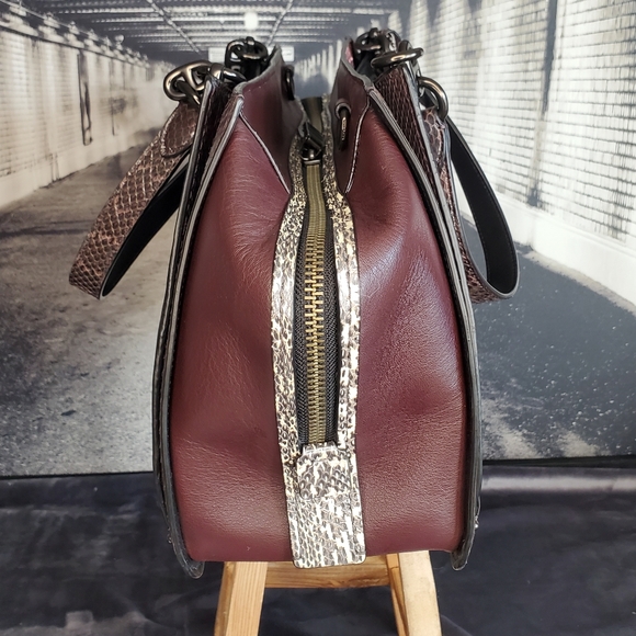 Coach Dreamer 36 in Colorblock With Snakeskin Detail - Picture 14 of 16